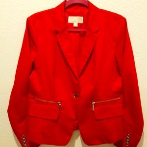 Micheal Kors red Blazer size 14.